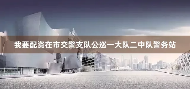 我要配资在市交警支队公巡一大队二中队警务站